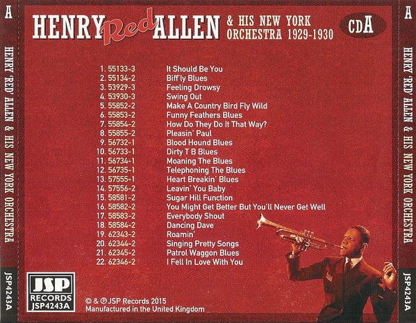 Henry Allen & His New York Orchestra* : 1929-1930 (2xCD, Comp)