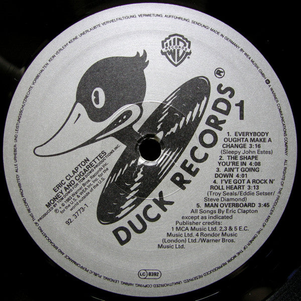 Eric Clapton : Money And Cigarettes (LP, Album,  )