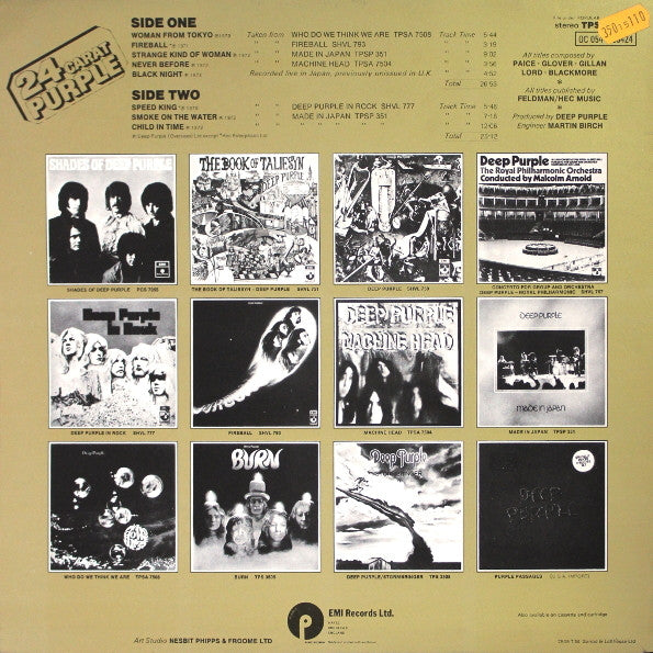 Deep Purple : 24 Carat Purple (LP, Comp)