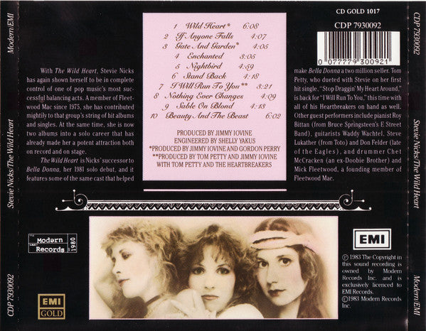 Stevie Nicks : The Wild Heart (CD, Album, RE)