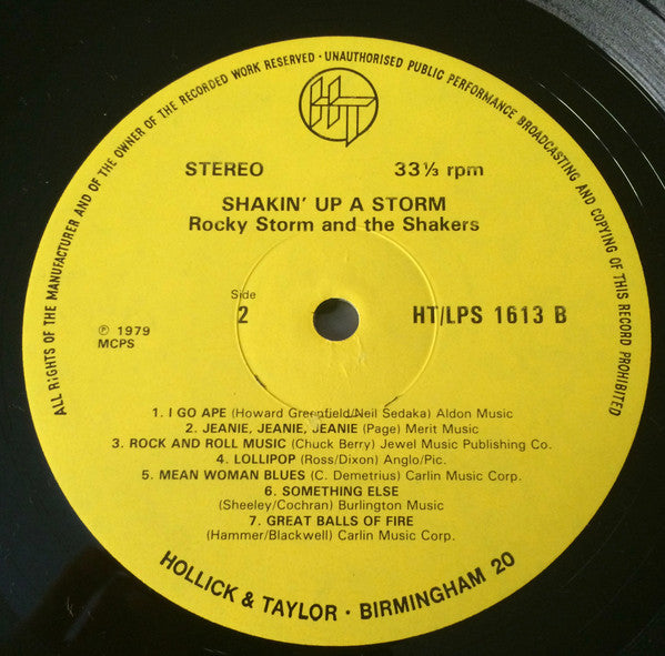 Rocky Storm And The Shakers : Shakin' Up A Storm (LP, Album)