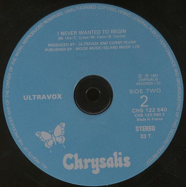Ultravox : The Thin Wall (12", Fre)