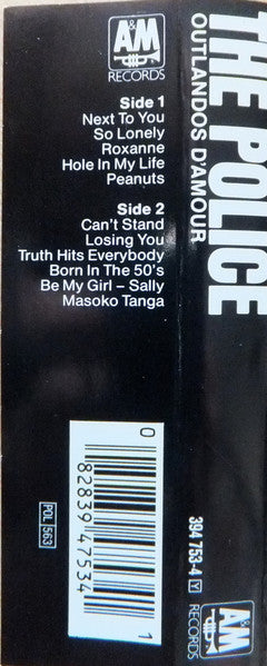 The Police : Outlandos D'Amour (Cass, Album, RE)