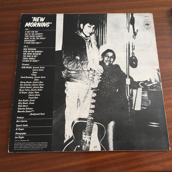 Bob Dylan : New Morning (LP, Album, RE)