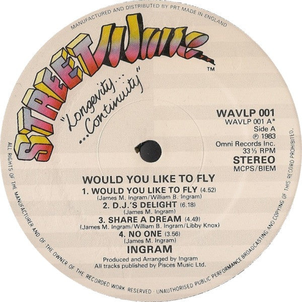 Ingram : Would You Like To Fly (LP, Album + 12", Ltd)