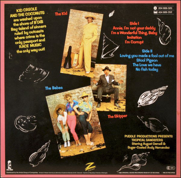 Kid Creole & The Coconuts* : Tropical Gangsters (LP, Album)