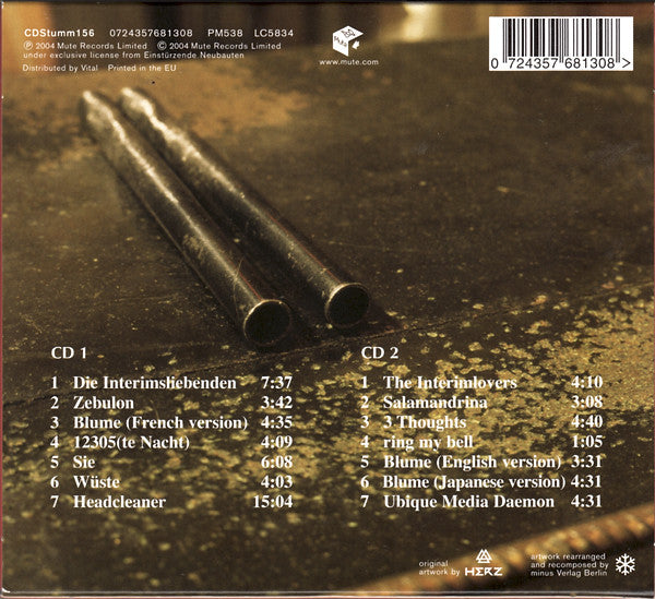 Einstürzende Neubauten : Tabula Rasa (2xCD, RE, RM, Dig)