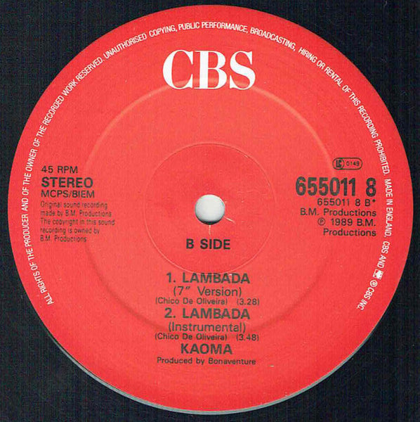 Kaoma : Lambada (12")