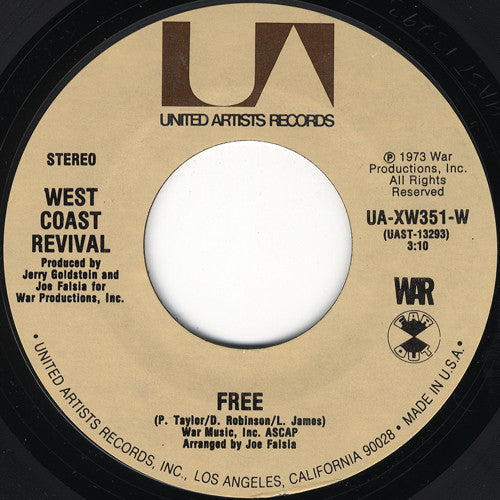 West Coast Revival : It's Gonna Be Hard / Free (7")