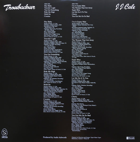 J.J. Cale : Troubadour (LP, Album, Ltd, RE, 180)