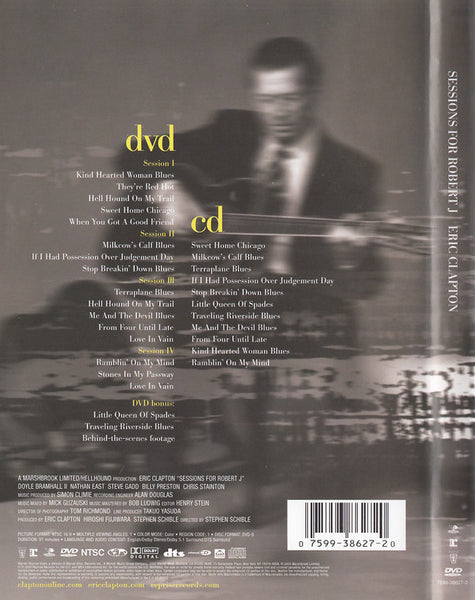 Eric Clapton : Sessions For Robert J (DVD-V, Multichannel, NTSC + CD, Album, Enh)