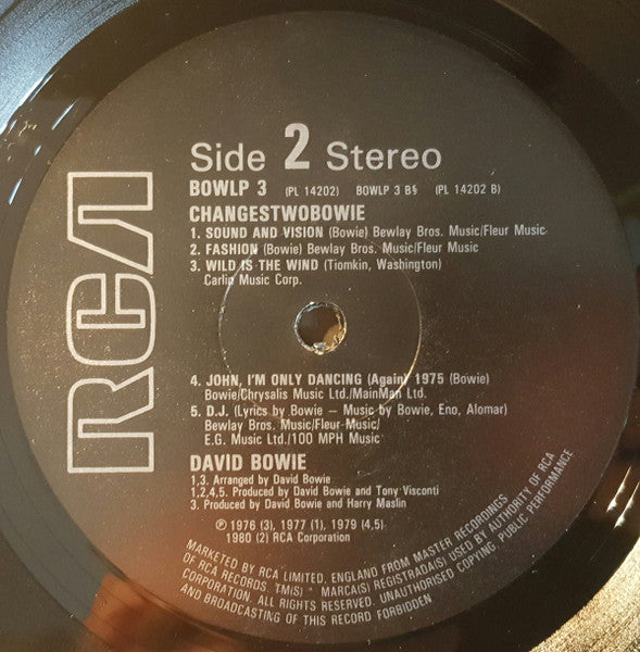 David Bowie : ChangesTwoBowie (LP, Comp)