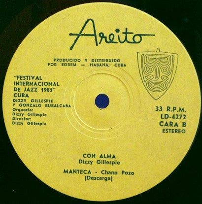 Dizzy Gillespie Y Gonzalo Rubalcaba : Gillespie En Vivo (LP, Album, Yel)