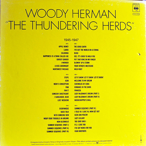 Woody Herman : The Thundering Herds (3xLP, Comp, Mono, RE + Box)