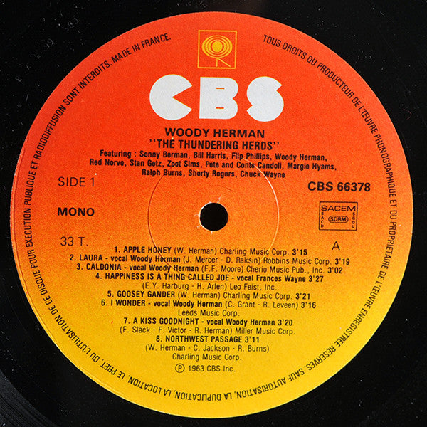 Woody Herman : The Thundering Herds (3xLP, Comp, Mono, RE + Box)