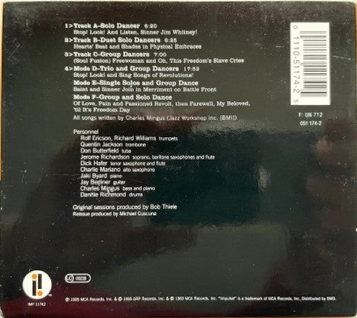 Mingus* : The Black Saint And The Sinner Lady (CD, Album, RE, RM, 20 )