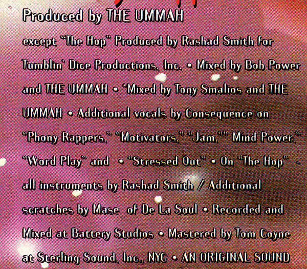 A Tribe Called Quest : Beats, Rhymes And Life (CD, Album)