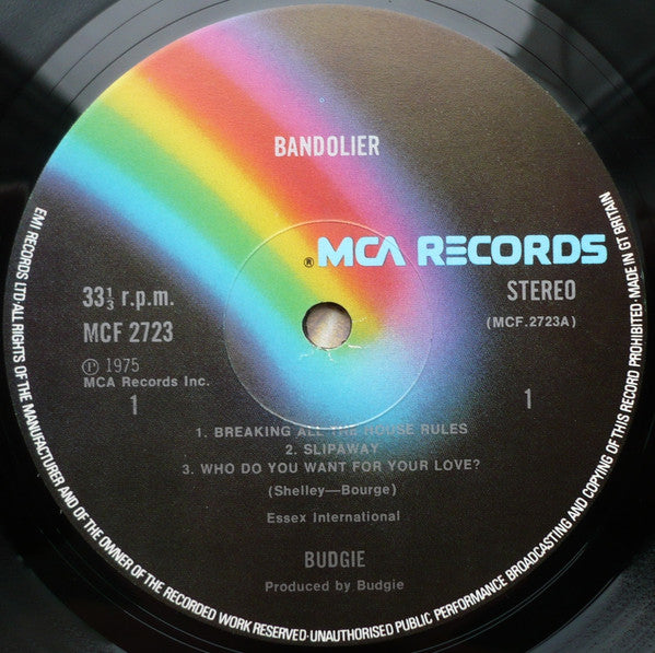 Budgie : Bandolier (LP, Album)