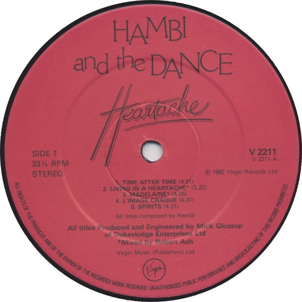 Hambi And The Dance* : Heartache (LP, Album)
