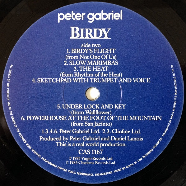 Peter Gabriel : Birdy (LP, Album)