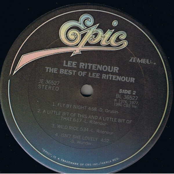 Lee Ritenour : The Best Of Lee Ritenour (LP, Comp, Ter)