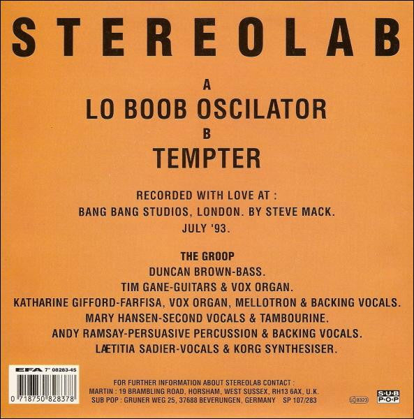 Stereolab : Lo Boob Oscilator (7", Ltd, Cle)