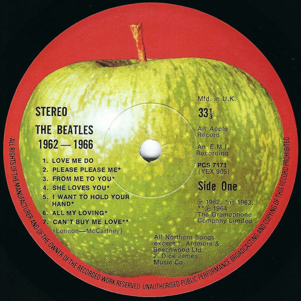 The Beatles : 1962-1966 (2xLP, Album, Comp, Rou)