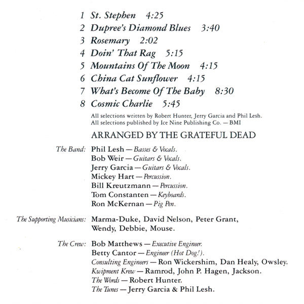 The Grateful Dead : Aoxomoxoa (CD, Album, RE, RM, RP)