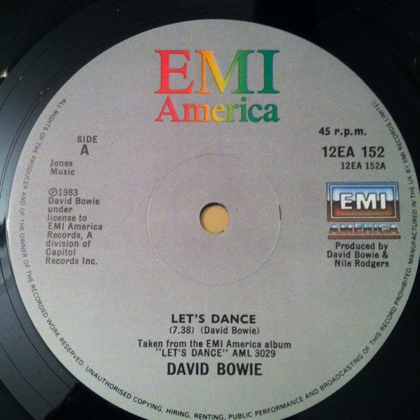 David Bowie : Let's Dance (12", Single)
