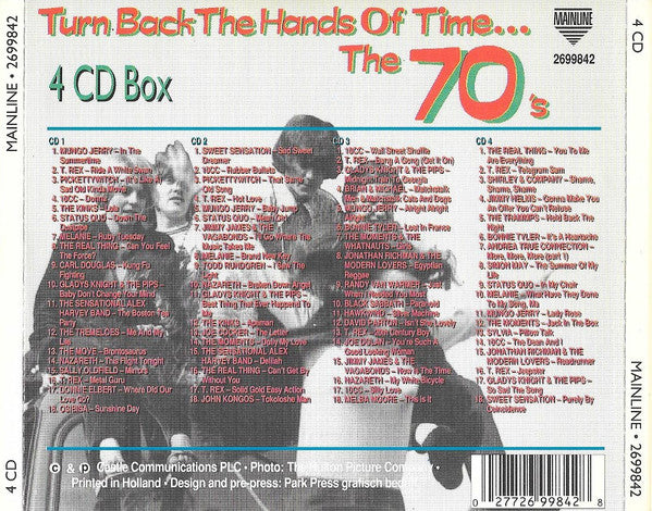 Various : Turn Back The Hands Of Time... The 70's (4xCD, Comp)