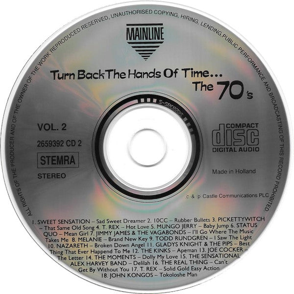 Various : Turn Back The Hands Of Time... The 70's (4xCD, Comp)