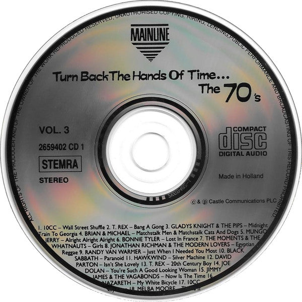 Various : Turn Back The Hands Of Time... The 70's (4xCD, Comp)