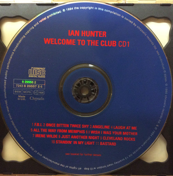 Ian Hunter : Welcome To The Club  (2xCD, Album)
