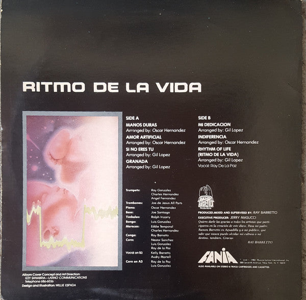 Ray Barretto Vocal: Ray De La Paz : Rhythm Of Life (LP, Album)