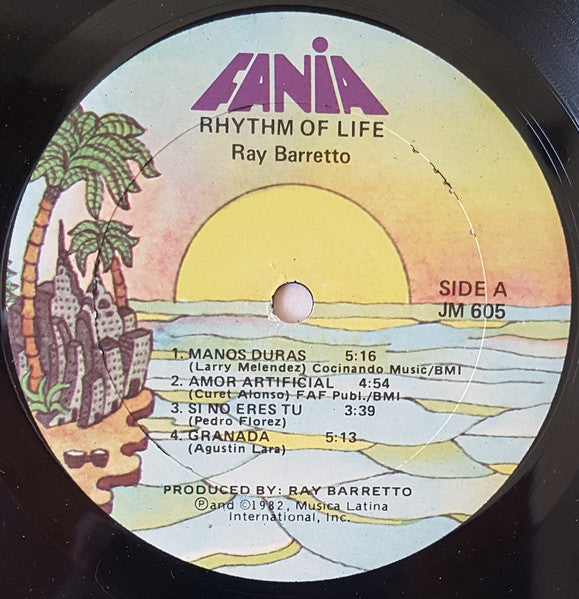 Ray Barretto Vocal: Ray De La Paz : Rhythm Of Life (LP, Album)