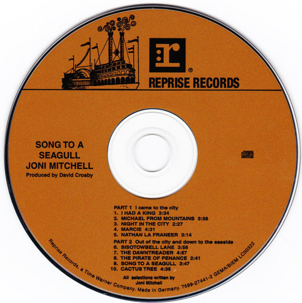 Joni Mitchell : Song To A Seagull (HDCD, Album, RE, RM)