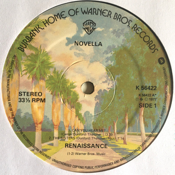 Renaissance (4) : Novella (LP, Album, Gat)