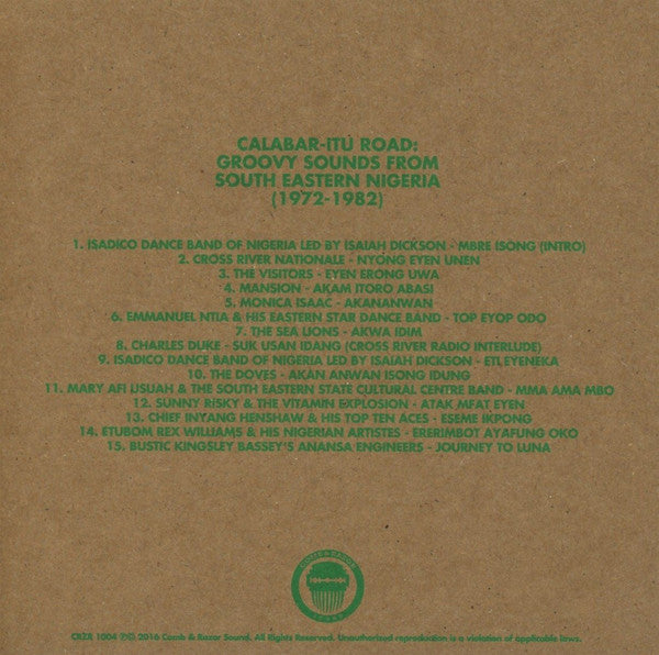 Various : Calabar-Itu Road: Groovy Sounds From South Eastern Nigeria (1972-1982) (CD, Comp)