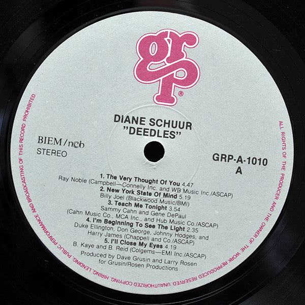 Diane Schuur : Deedles (LP, Album)