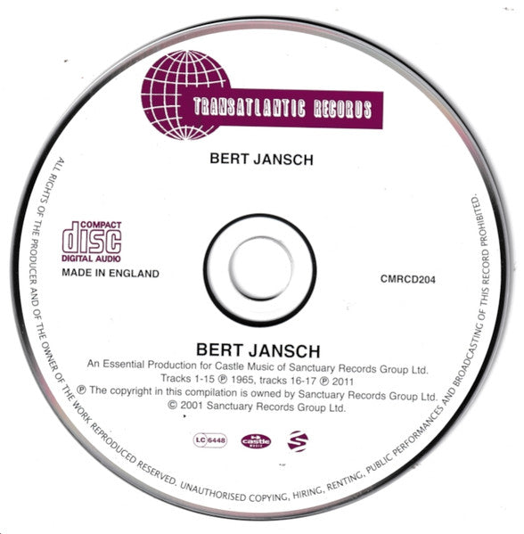 Bert Jansch : Bert Jansch (CD, Album, RE, RM)