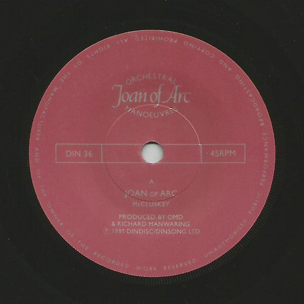 Orchestral Manoeuvres In The Dark : Joan Of Arc (7", Single)