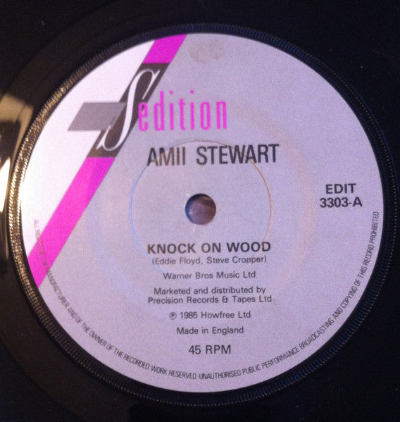 Amii Stewart : Knock On Wood / Light My Fire (New Remix) (7", Single)