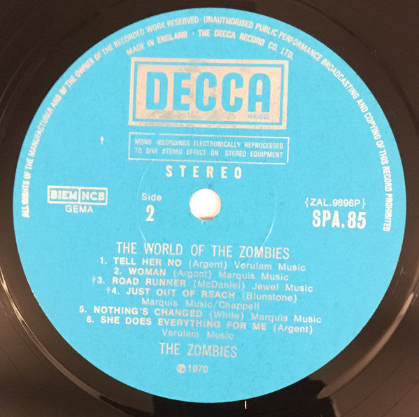 The Zombies : The World Of The Zombies (LP, Comp)