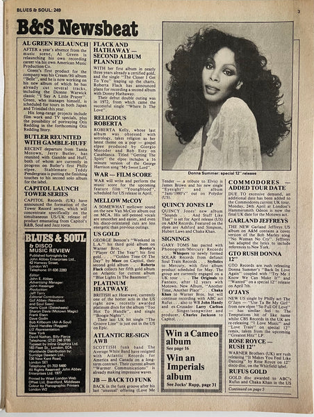 Blues & Soul Magazine - No. 249 April 11-24, 1978