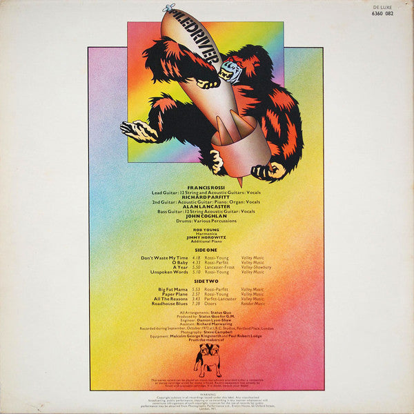 Status Quo : Piledriver (LP, Album, RE, Sid)