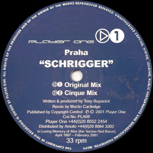 Praha : Schrigger (12")