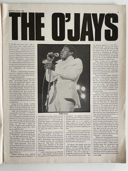 Blues & Soul Magazine - No. 140 July 30-August 12, 1974