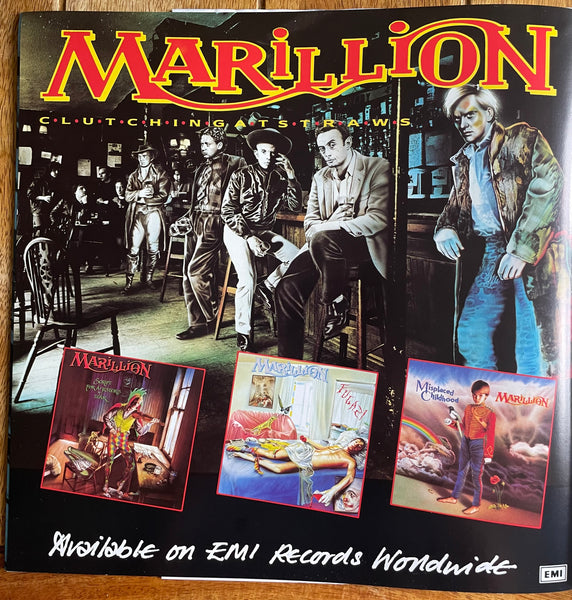 Marillion - Clutching at Straws Winter of 1987-88 Tour Programme