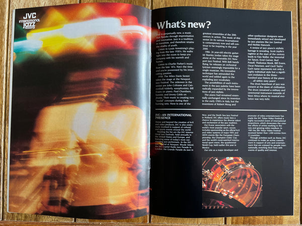 JVC Capital Radio Jazz
Parade London July 1986 Tour
Programme