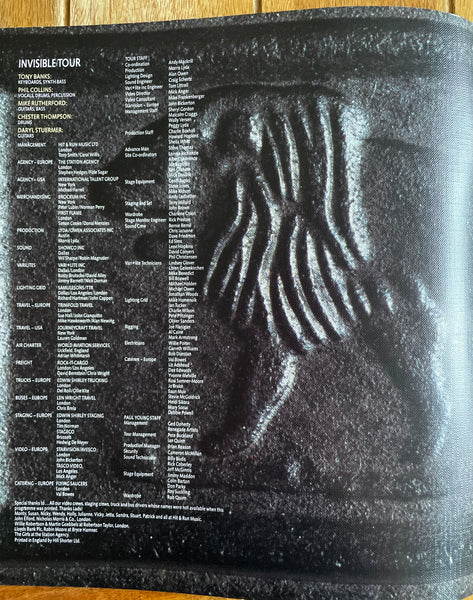 Genesis - Invisible Tour Programme 1986-87